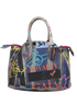 Anarchy, &pound;160, Handbags, Blue/Green/Orange/Pink, Canvas, Back view